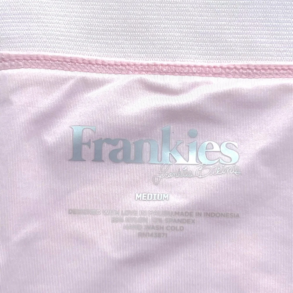 Frankie’s Bikinis - Drew Top (Small) & Bottom (Medium), Color - Rosewater